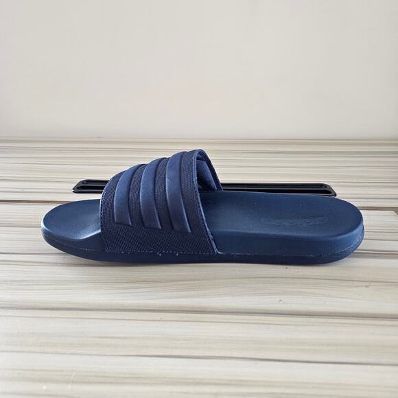 Adidas Adilette Blue Comfort Slides Size 6 - Picture 3 of 9